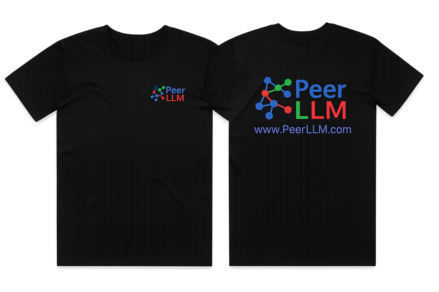 PeerLLM T-Shirt front
