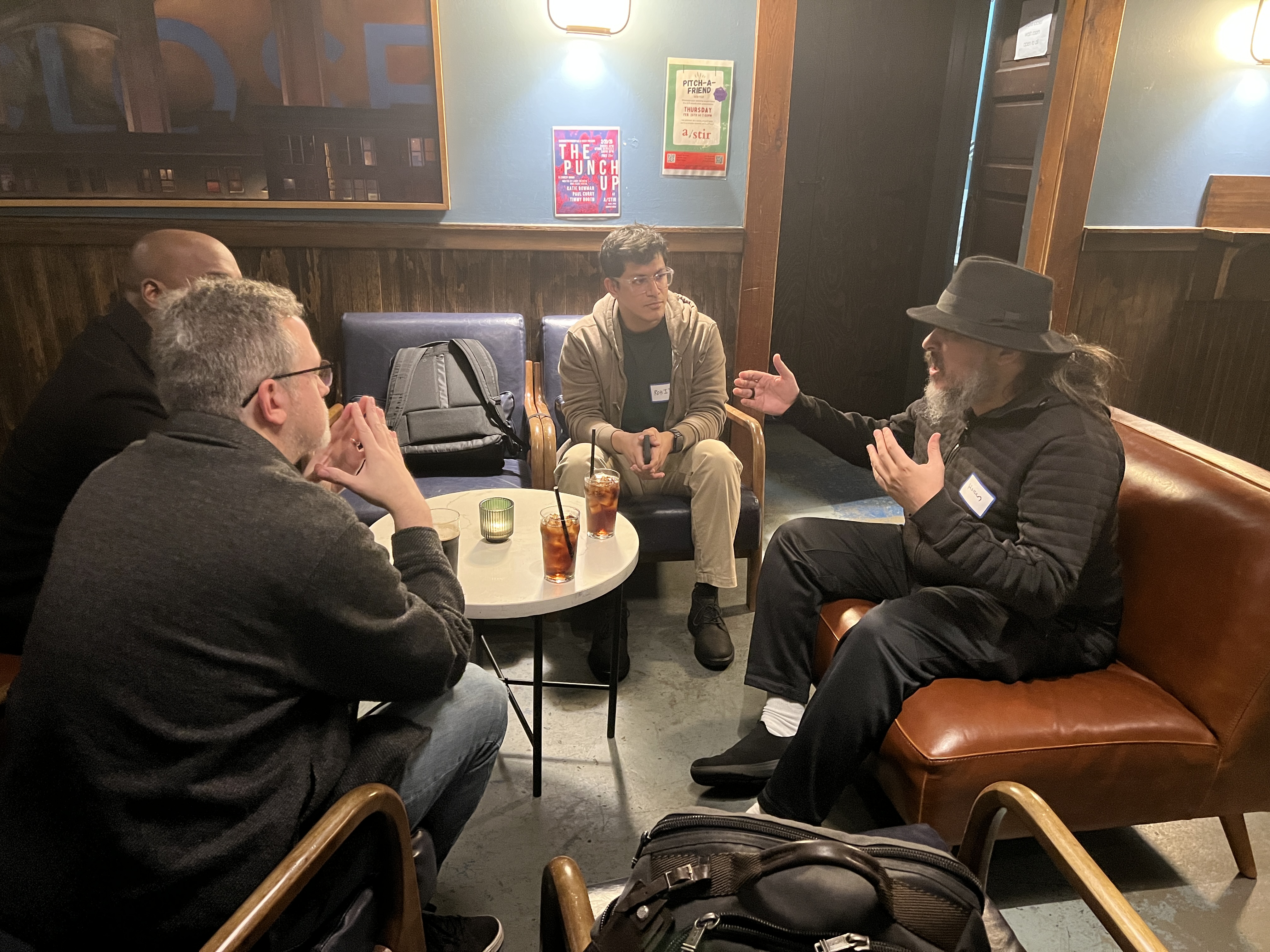 Seattle tech meetup discussion about decentralized AI