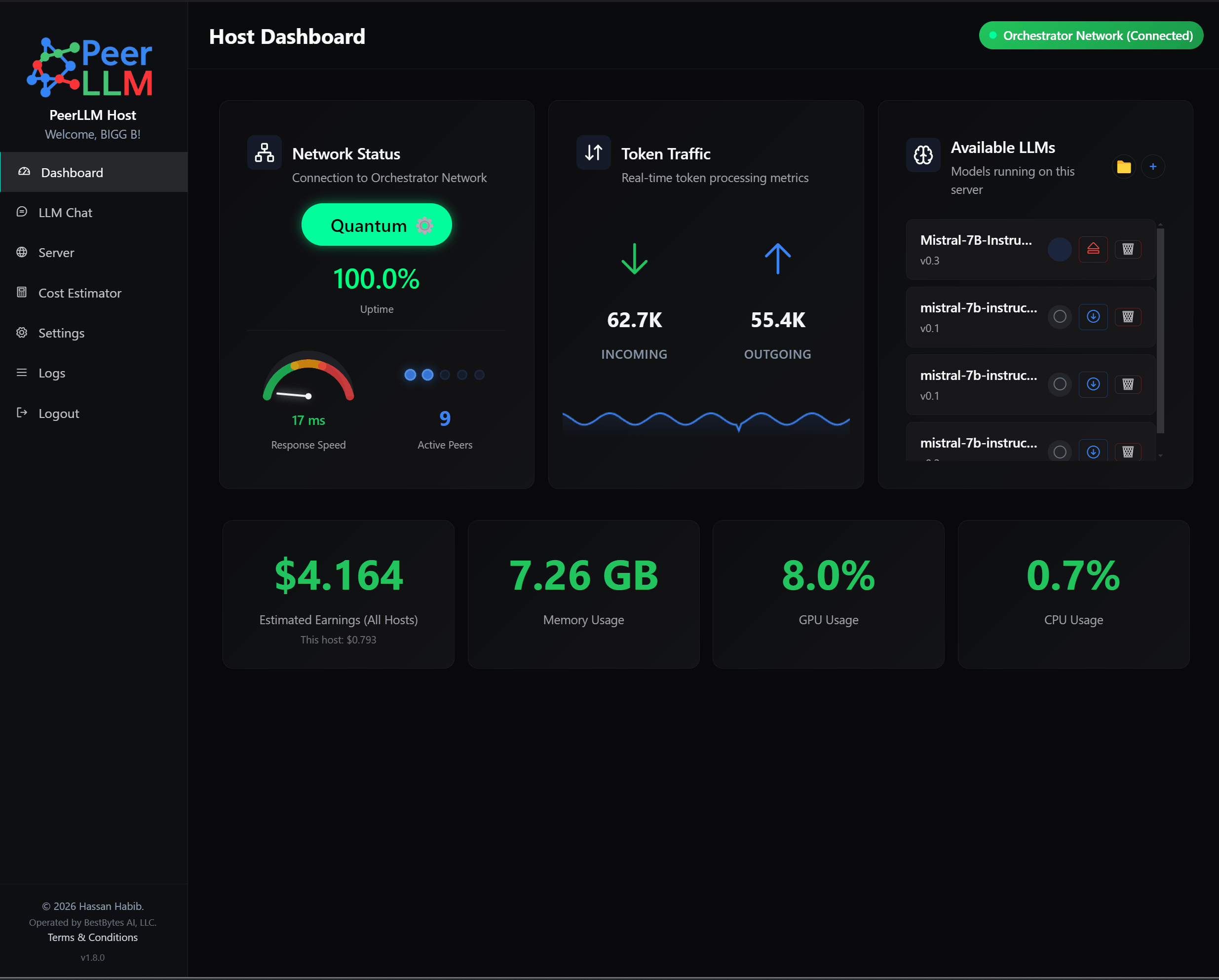 Host Cost Estimator